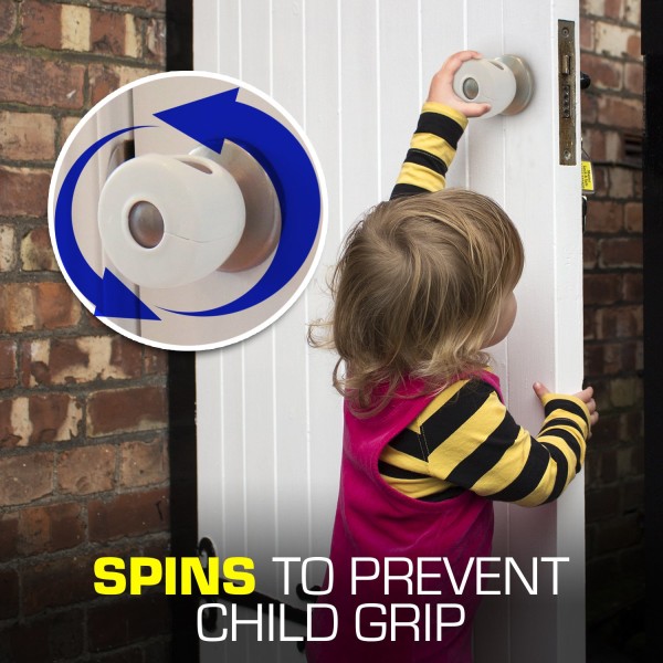 4 pak dørhåndtag sikkerhedsdæksler - Børnesikrede døre - Børnesikring