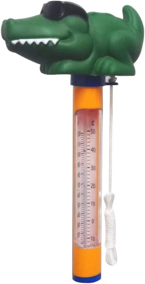 Badetermometer 160 mm Pooltermometer 50 °C 120, Krokodille