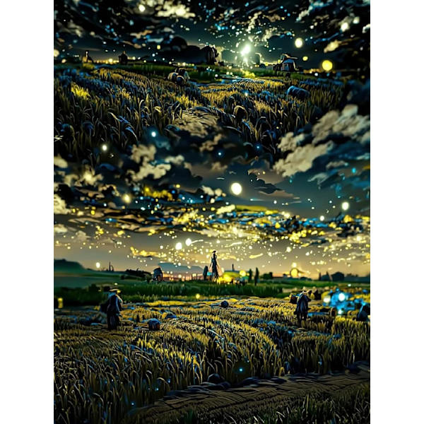 DIY stjernehimmel diamantmaleri 30 x 40 cm (stil 20)