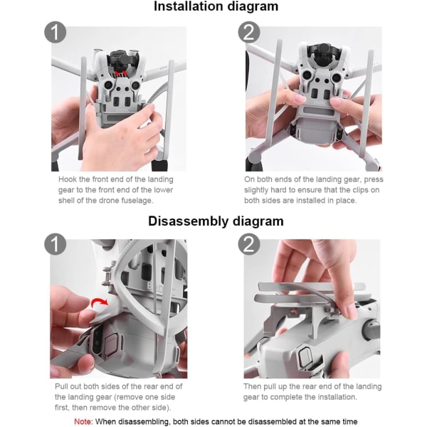 Laskuteline DJI Mini 3 Pro:lle, Nopea Irrotus Korkeuden Pidennys L