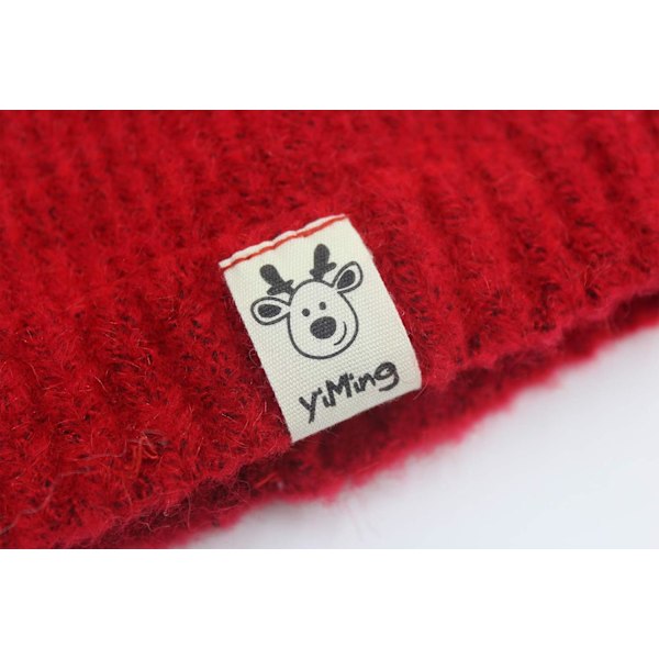 Sød Reindeer Hjortegevir Baby Beanie Blød Varmt Hæklet Strikket Hat til Små Piger Drenge