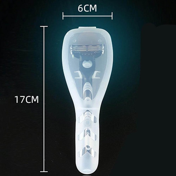 17x6x2,5cm Portabelt Resefodral för Rakhyvel, Skyddsfodral för Manuell Rakhyvel, Vattentät Förvaringslåda för Reserakhyvel