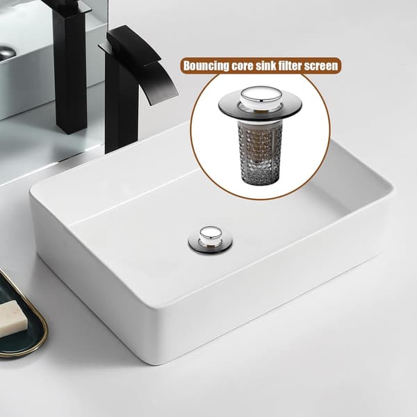 Anti-chok filter til vask, anti-tilstopningsfilter Tryk op, 6 cm, til brusevask, køkken
