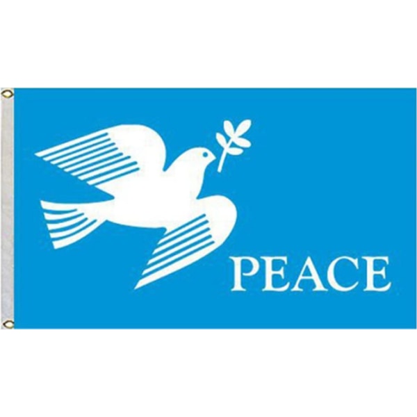 Peace Flag (90x150 cm (G)) Peace Dove Flagga, Peace Flag, Polyester