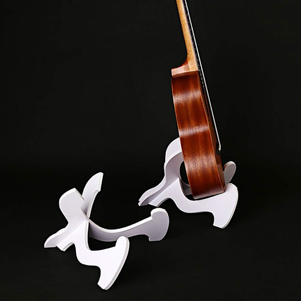 Violin/Ukulele Stativ - X Guitar Stativ - Bærbar PVC Træ Uk