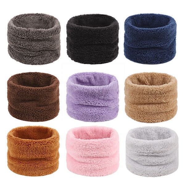 1 stk Dame Vinterhalsduk Wraps Sirkel Dun Halsduk Varmt Hals Wrap for Menn Pullover Halsduk Pluss