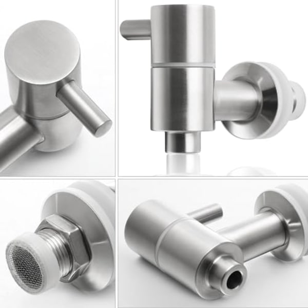 (88×59×16mm) Erstatningskran for drikkevare dispenser, rustfritt stål vannkran, ølkran for