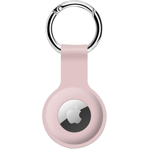 AirTag-kotelo - AirTag-avainperän silikonikotelo avaimille, laukuille, matkatavaroille, lemmikkien pannoille - Kadonneiden tavaroiden esto Pink