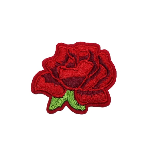 Floral Iron-On Patches 15 stykker broderede patches til bukser