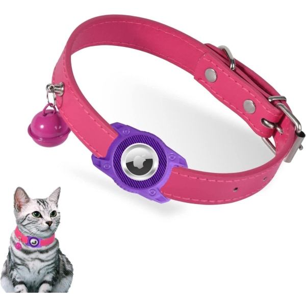 Collier Chat-Violet Collier pour Chat airtag Support Airtag Bou