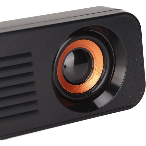 Lydplanke for TV, bærbar kablet høyttaler stereo subwoofer lang skrivebordshøyttaler USB-drevet 3,5 mm jack nettbrett kablet høyttaler