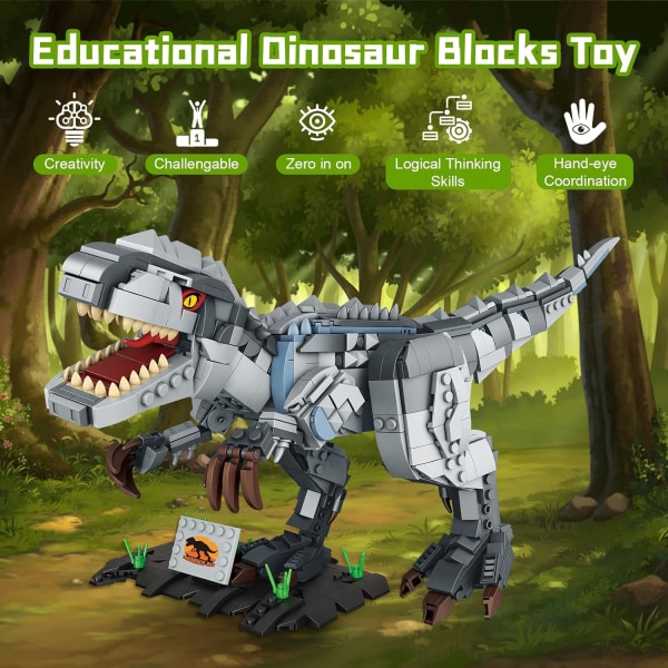 ouet Dinosaur Building Kit, 993 Pieces Creator Dinosaurs, Dinosau
