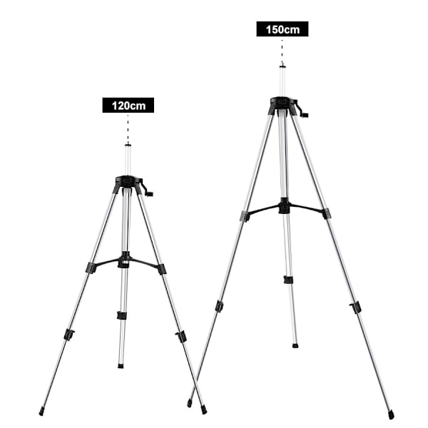 Laser Niveau Stativ 1.5m Laser Stativ, Teleskopisk Tripole med Bub