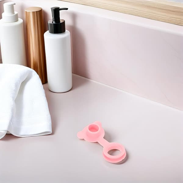 Silikon sugekopp babyavløpsplugg, søt design og solid materiale, egnet for vasker og badekar for gutter og jenter