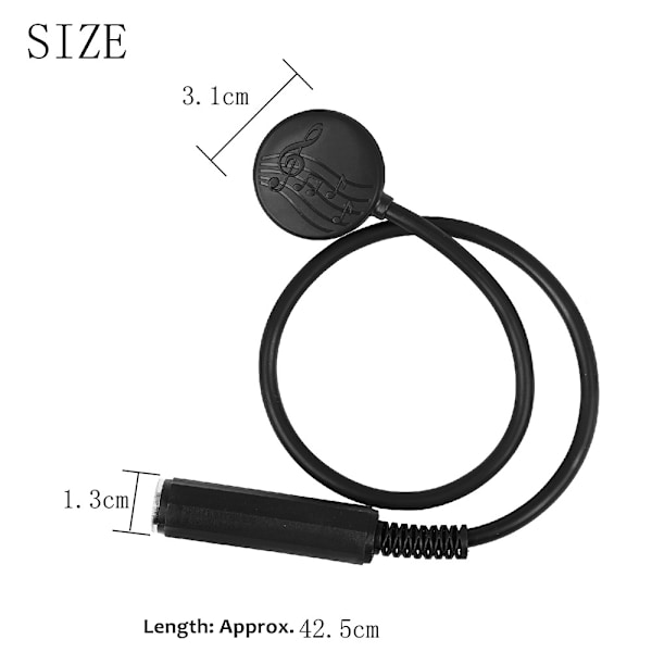 Akustisk gitarr pickup, lätt bärbar kontakt pickup,