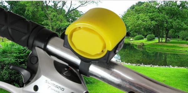 Mini Plastik Cykel Ultra-Høj Elektronisk Klokke Ring Horn (Sort)