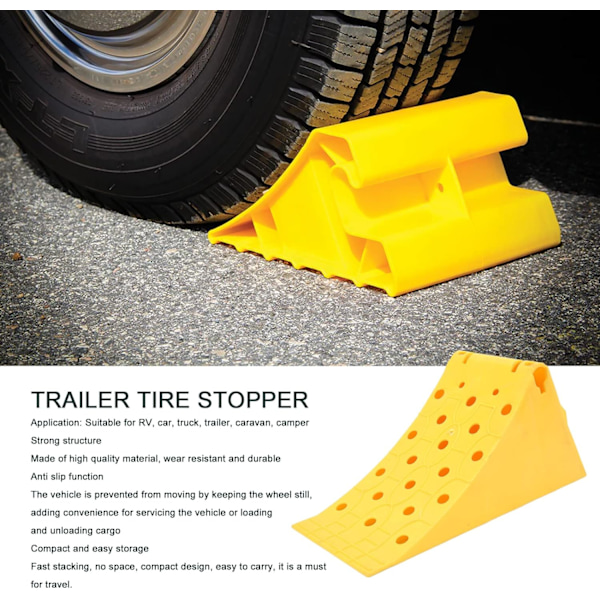 Trailer Dæk Cap, Heavy Duty Hjul Kiler til Autocampere, Biler, T