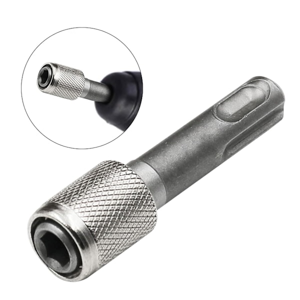 2 st 6,35 mm (1/4'') SDS Plus-adapter för chuckhammare, SDS-adapter för normal chuck, runt skaft till sexkantsskaft för slagborrmaskin