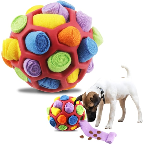 1 st Hund Snuffle Boll, Interaktiv Leksak, Oförstörbar Snuffelmatta, Hund Snuffle Leksak, Snuffelspel, Foderleksak, Lämplig för Små och Medelstora Hundar