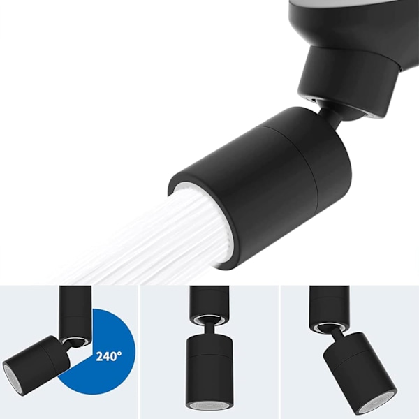 St Faucet Munstycke, Köksblandare Munstycke, 360° Vridbar Blandare Luftare Köksblandare Munstycke, 2 Lägen Stor Roterbar Kitc