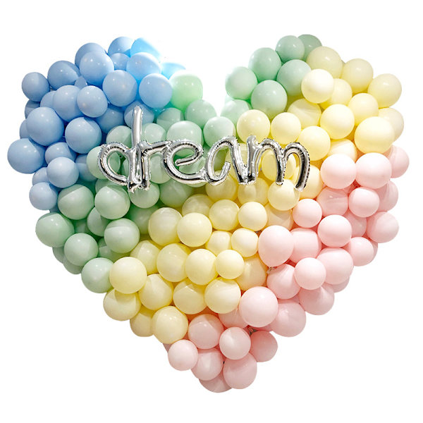 200 st Pastellballonger, Macaron Färgglada Ballonger Candy Par