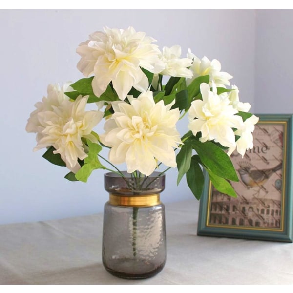 10 Hoveder Dahlia Kunstige Blomster Kunstige Dahlia Blomster Kunstige Blomster
