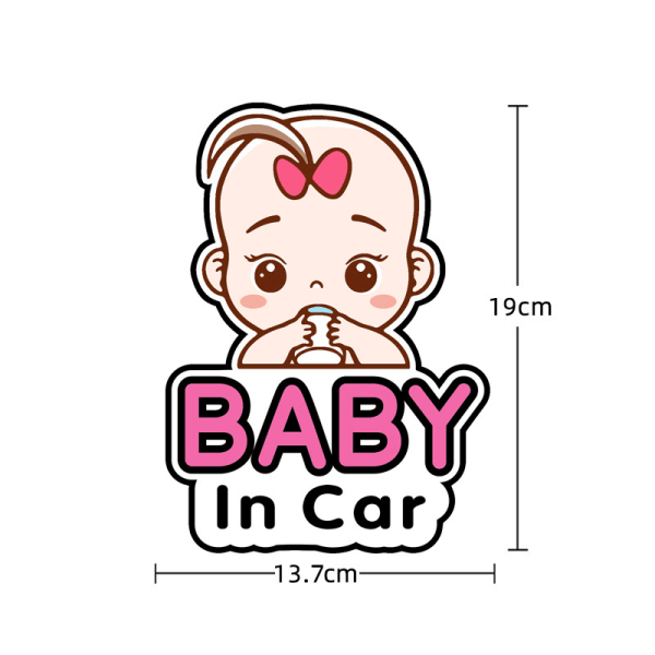 2 par Autocollants Signes Baby in Car, Autocollant de Voitur
