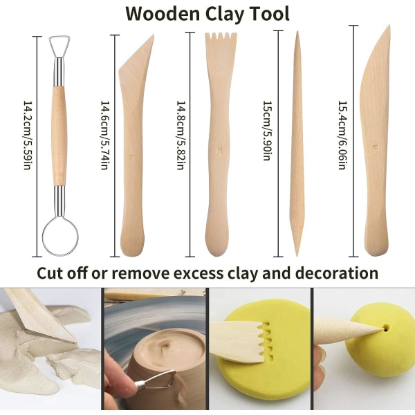 25 stk Modelleringsværktøj Clay Sculpting Tools Clay Modeling Tool Mode