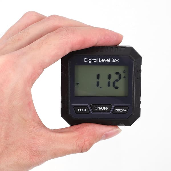 Magnetisk digital gradskiva med digital display, svart, högprecisionssensor, magnetisk bas, för bygg- och fordonsbruk