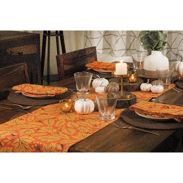 Vaahteranlehdet Syksy Placemats Set of 4, 13x19-In Syksy Pöytä Placemats, Pesu Kankainen Pöytä Mats, Kiitosannoksen Plac