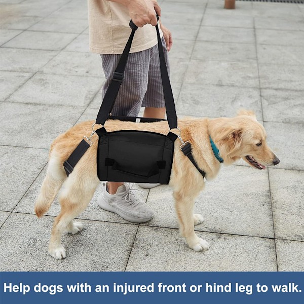 Koiran kantolaukku, hätätilanteiden reppu lemmikkieläinten jalkojen tukeen vanhoille koirille Suitable for dogs 41-85lb