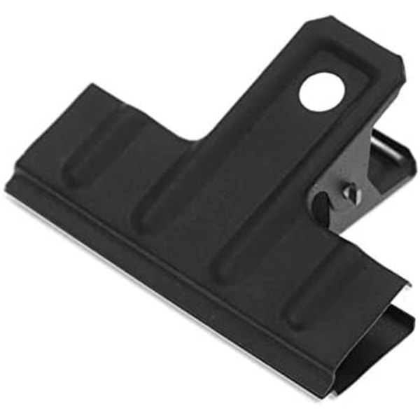 Coideal Svarta Stora Bull Clips Tjockare, 10 st 3 tum Långa Metallpärmklämmor för Kontor, Kök, Ritning