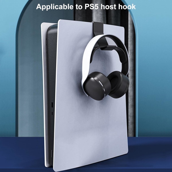 2 kpl kuulokepidike PS5:lle, ripustuskoukku PS5:lle, kuulokkeiden ripustuspidike, peliohjain, PS5