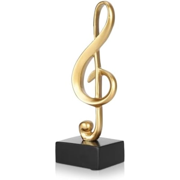 Musiknotstaty, Diskantnyckel Dekoration, Musiknotskulptur, Figur Symbol Ornament, Musikstaty Skulptur Deko