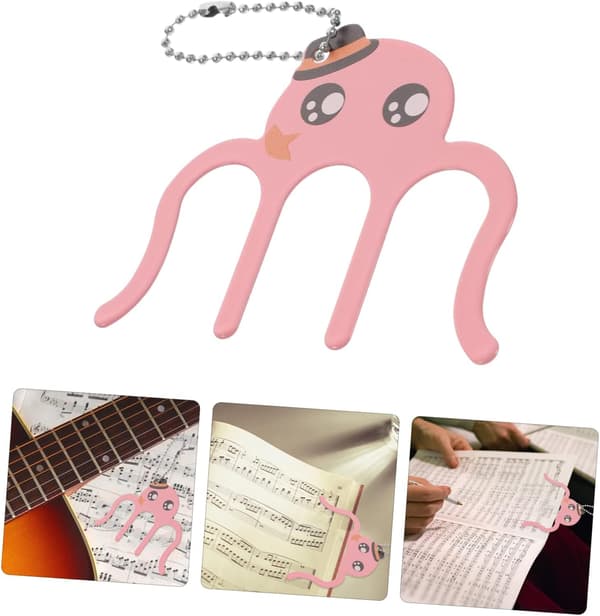 Nodepapir Klavernode Klips Bogsideholder Lille Bogmærke Klips Musikklips Sideholder Sideholdere til Læsning Nodesklemme Klavernodeholder Noder Side