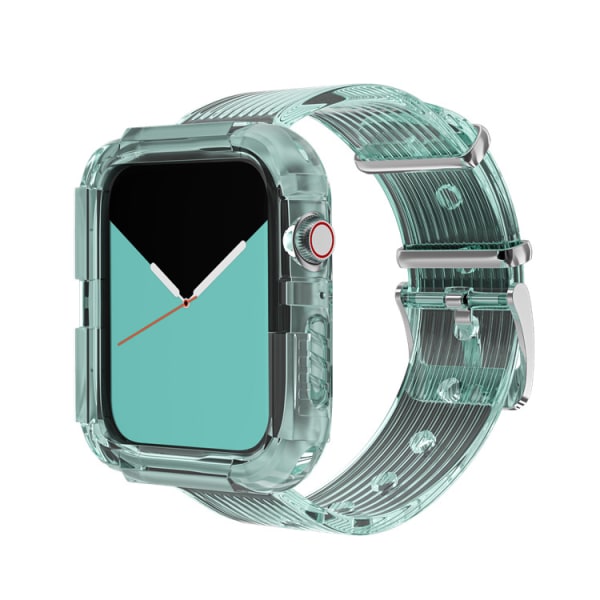 Vert läpinäkyvä rannerengas Apple Watch Series 7/6/5/4/3/2/S