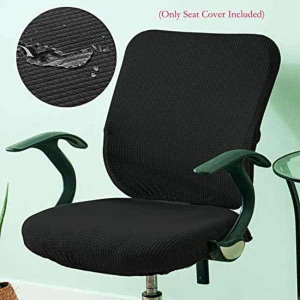 Kontorstoltrekk, Elastisk Stretch Datamaskin Stolseter Trekk Super Passform Anti-Støv Skrivebord Stolseter Trekk Spandex Avtakbar