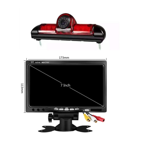 Backkamera Tft LCD-skärm Bilbromsmonitor för Ducato X25