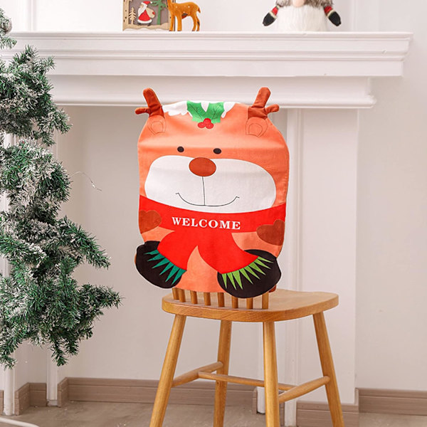 Joulupukin tuolinpäällinen, Joulupukki Lumimies Joulu Tuolin Selkänoja C