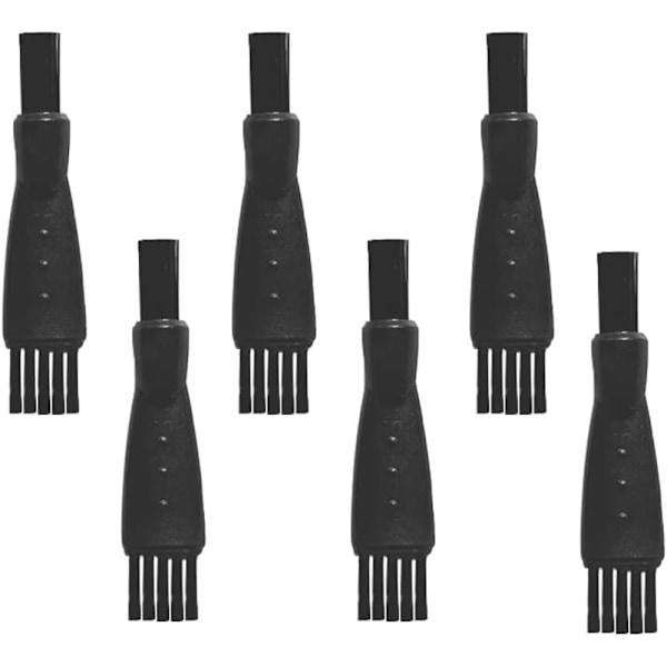 Barberbørste, 6 stk. barberrensebørster, dobbelthovedet barberrensebørste, til fjernelse af skægrester og støv