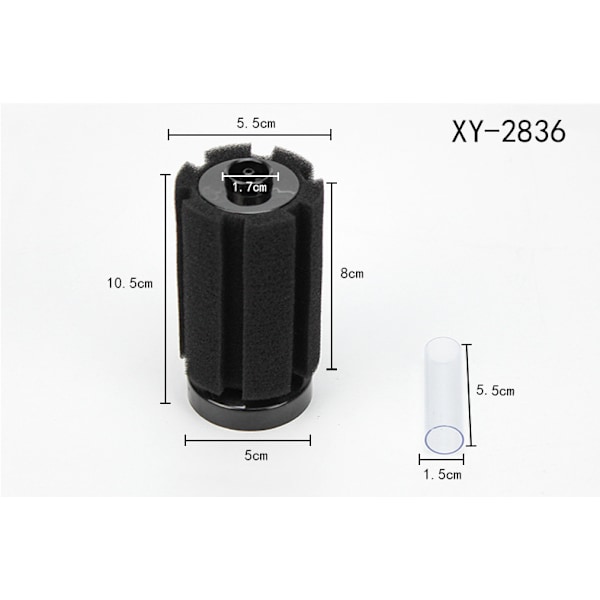 2 stk svampfilter akvarium luftfilter bio svamp betta reker