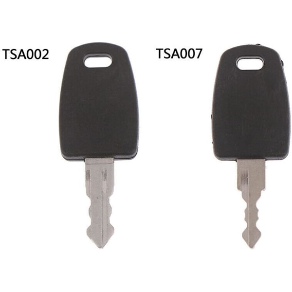 2-pack TSA002 TSA007 Multifunktionell nyckel för bagage, resväska, TSA-tull, låsnyckel väska reparationstillbehör