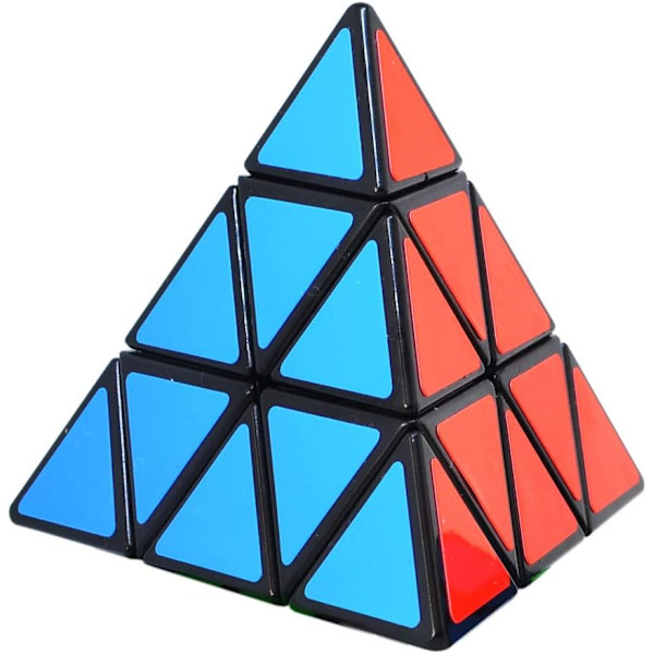 Trekant Terning, Pyramide Speed ​​Magic Cube, Speed ​​Cube Julegave til Børn og Voksne, Sort