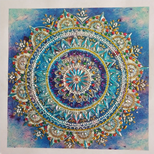 Bricolage 30x30 cm 5D Timanttimaalaus Sarjat Täysi Pora Pyöreä Kristalli Rhinestone Kuvat Koti Dekor