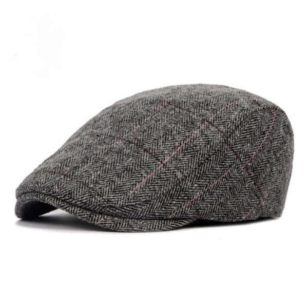Herre Nyhetsgutt Caps Klassisk Sildeben Tweed Ull Blanding Flat