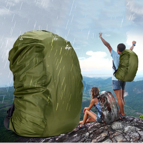 Vanntett regntrekk for 55L ryggsekk, fjellsekk c