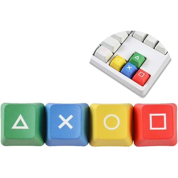 DIY-tangentbordsknappar, 4 stycken färgämnesublimations-PBT-tangentbordsknappar, OEM-tangentbordsknappar för spelmekaniskt tangentbord, anpassade tangentbordsknappar för riktning