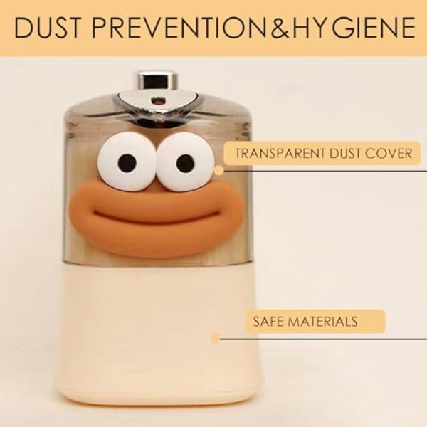 6x6x9cm Søt automatisk opp-popp tannpirkerholder dispenser, Pop-up automatisk søt pølsemunn dekorasjon Nyhet Tannpirker