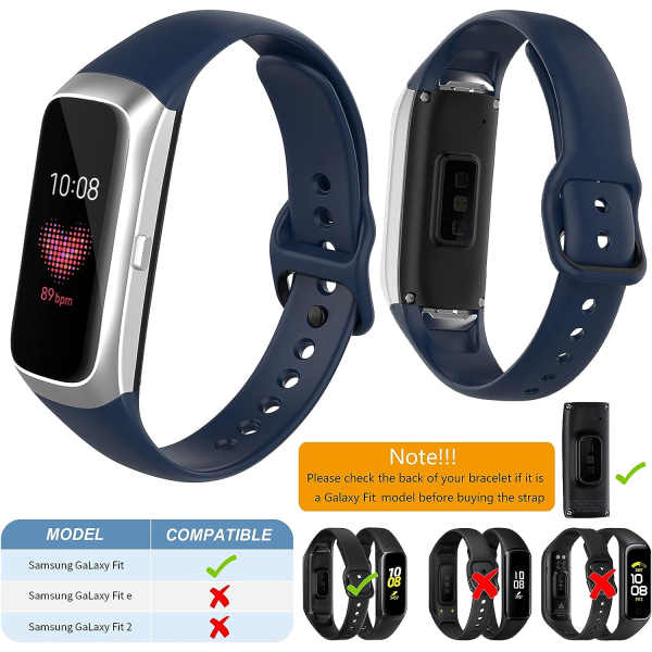 2 stk. remme kompatibel med Samsung Galaxy Fit SM-R370,Colo