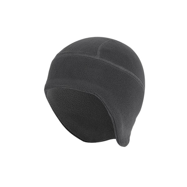 2-pack Varm Cykelhatt för Utomhus, Fleece Öronmuffar, Vindtät och Kallsäker Innerfoder (1 Svart + 1 Grå)